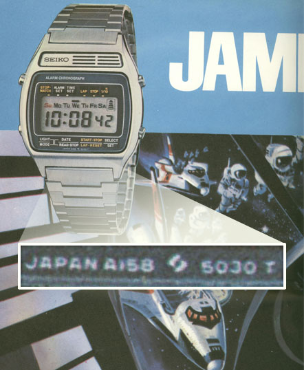 SEIKO A158 smoking gun
